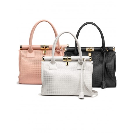 Braided leather bags in stock