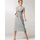 Dark Grey Sheath Dress
