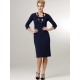 Dark Blue Sheath Dress