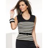 Black And White Stripes  Top
