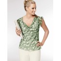 Green Chiffon Sleeveless Blouse