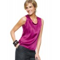 Fuchsia Silk Top